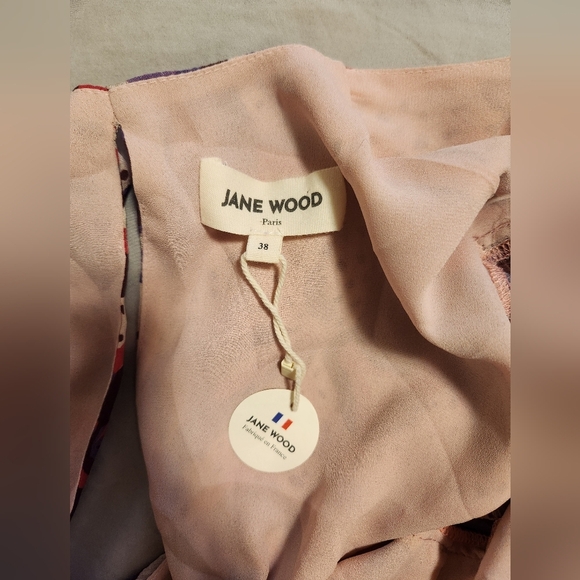 NWT Jane Wood Beautiful Wrap Dress Size 38 - Picture 3 of 10